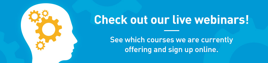 Check out our live webinars!
