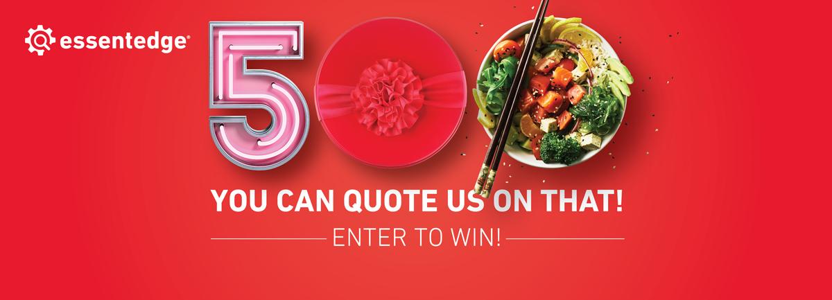 500 you can quote us on that